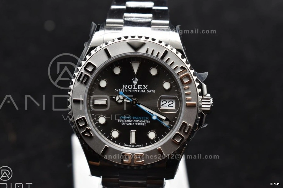 A2824 Bracelet Gray CVSF Dial SS 1:1 37mm Yacht-Master 316L and Best Case Edition 268622 1206